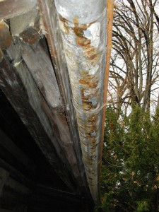 Corrosion sur chénaux en tôles galvanisées